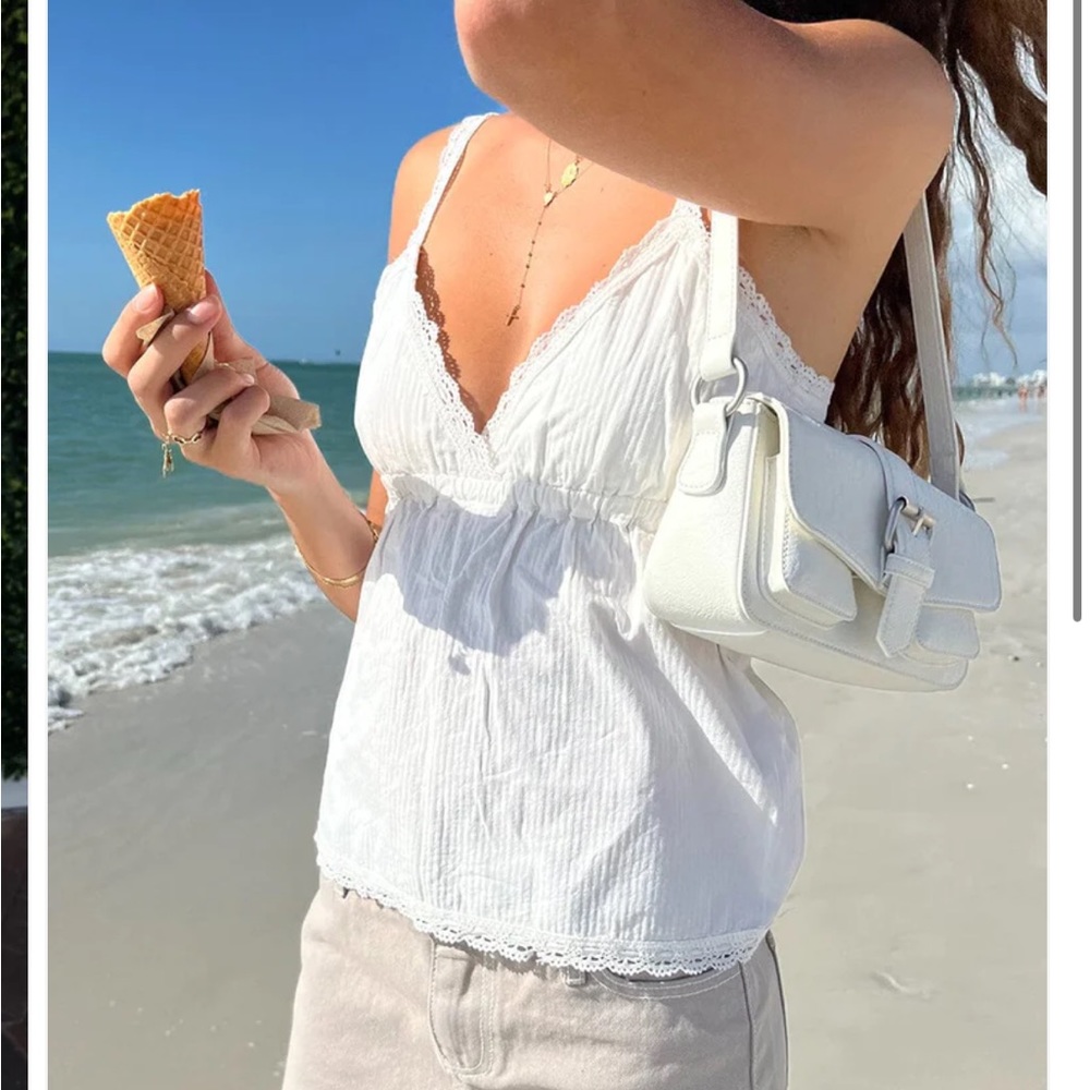 Brandy Mellville Edith Lace Tank